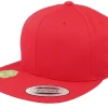 Organic Caps-Yupoong Organic Cotton Snapback - Red