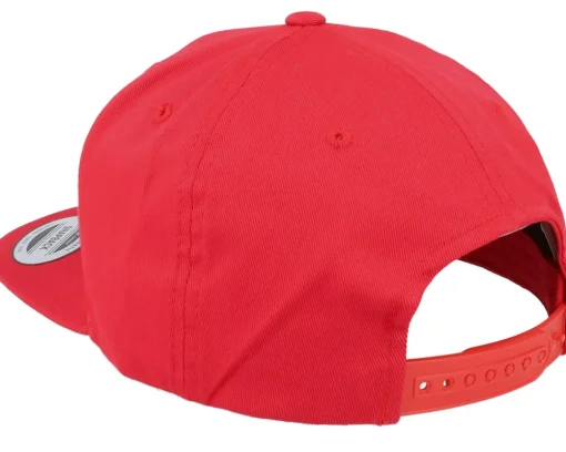 Organic Caps-Yupoong Organic Cotton Snapback - Red