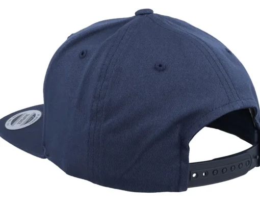 Snapback-Yupoong Organic Navy Snapback - Blue