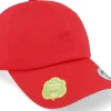 Blanks-Yupoong Organic Dad Cap - Red