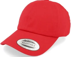 Blanks-Yupoong Organic Dad Cap - Red