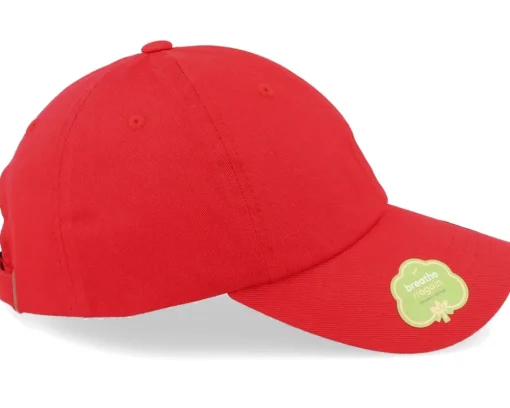Blanks-Yupoong Organic Dad Cap - Red