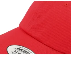 Blanks-Yupoong Organic Dad Cap - Red
