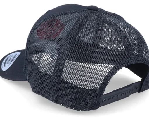 Outlet Iconic Organic Red Rose Petal Black Trucker -