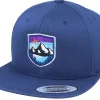 Organic Caps-Wild Spirit Organic Starry Mountain Badge Navy Snapback -