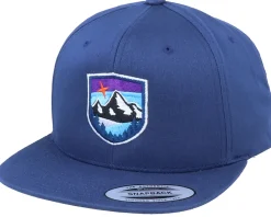 Organic Caps-Wild Spirit Organic Starry Mountain Badge Navy Snapback -
