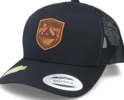 Trucker-Wild Spirit Organic Starry Mountain Patch Black Trucker -