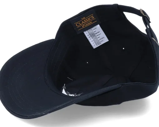 Organic Caps-Iconic Organic Tiny Paper Boat Black Dad Cap -