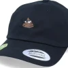Organic Caps-Iconic Organic Tiny Poop Emoji Black Dad Cap -