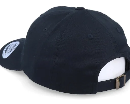 Organic Caps-Iconic Organic Tiny Poop Emoji Black Dad Cap -