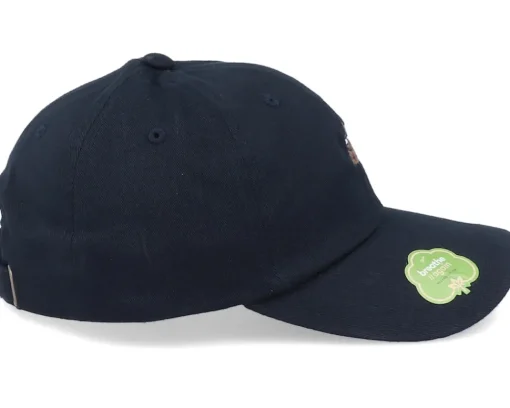 Organic Caps-Iconic Organic Tiny Poop Emoji Black Dad Cap -