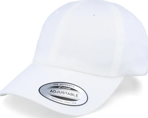 Fashion Yupoong Organic Dad Cap - White