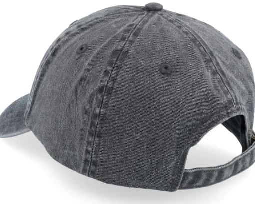 Dad Cap-Iconic Oslo Norway Washed Dad Cap - Black