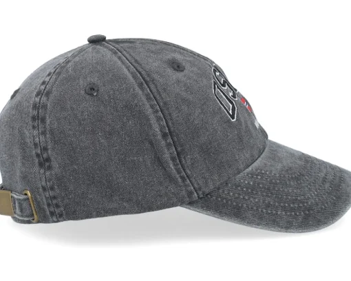 Dad Cap-Iconic Oslo Norway Washed Dad Cap - Black