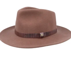 Fashion Stetson Outdoor Western Woolfelt 67 Brown Fedora -