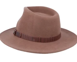 Fashion Stetson Outdoor Western Woolfelt 67 Brown Fedora -