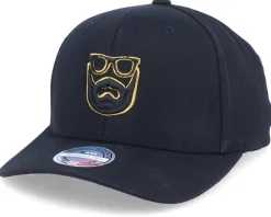 Adjustable-Bearded Man Outline Logo 3D Black 110 Adjustable -