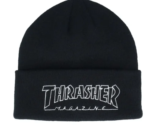 Skate-Thrasher Outlined Cuff - Black