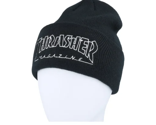 Skate-Thrasher Outlined Cuff - Black