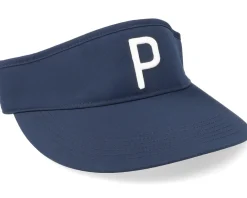 Best Puma P Navy Blazer/Bright White Visor - Blue