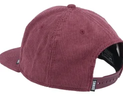 Snapback-Djinns 6P Truefit Cord Mountains Wine Snapback -
