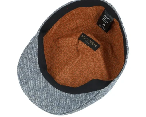 Flat Caps-Mayser Paddy Casual Blue Flat Cap -