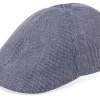 Fashion Mayser Paddy Stripes Marine Flat Cap - Blue