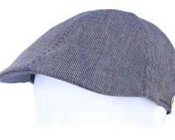 Fashion Mayser Paddy Stripes Marine Flat Cap - Blue