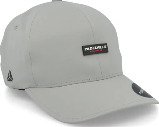 Flexfit-Padelville Padel Headwear Red Rubber Silver Delta Flexfit - Grey
