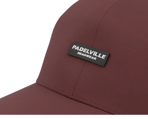Flexfit-Padelville Padel Headwear White Rubber Maroon Delta Flexfit - Red