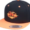Sale Iconic Palm Island Sunset Black/Orange Snapback -