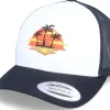 Trucker-Iconic Palm Island Sunset Classic White/Black Trucker -