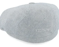 Flat Caps-Stetson 6-panel Cap Cotton Sustainable Light Blue Flat Cap -