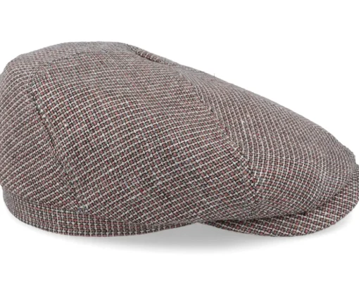Sale Stetson 6-Panel Cap Virgin Wool/Linen Beige/Red/Blue Flat Cap -