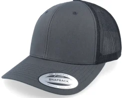 Sale Yupoong 6-Panel Classic 2-Tone Charcoal/Black Trucker -
