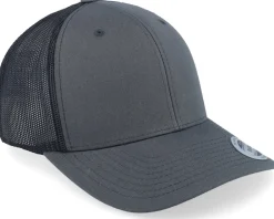 Sale Yupoong 6-Panel Classic 2-Tone Charcoal/Black Trucker -