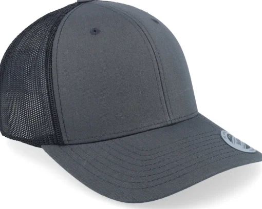 Sale Yupoong 6-Panel Classic 2-Tone Charcoal/Black Trucker -