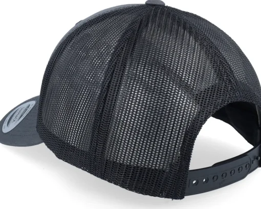 Sale Yupoong 6-Panel Classic 2-Tone Charcoal/Black Trucker -