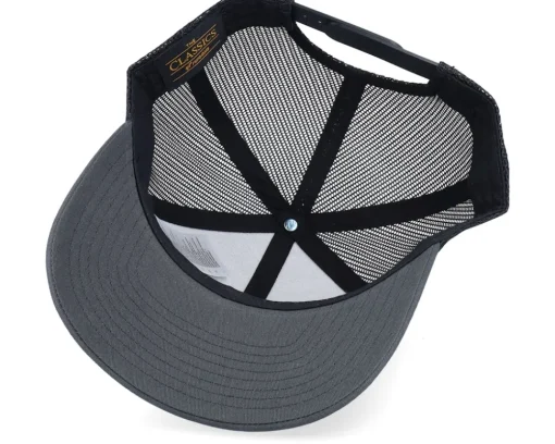 Sale Yupoong 6-Panel Classic 2-Tone Charcoal/Black Trucker -