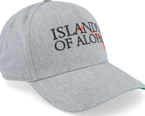 Sale Coastal 6 Panel Curved Visor Island Grey A-Frame Adjustable -