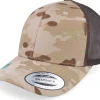 Trucker | Blanks-Yupoong 6-Panel Multicam Arid/Brown Trucker -