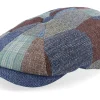 Flat Caps-Lierys 8-panel Patchwork Patchwork Flat Cap -