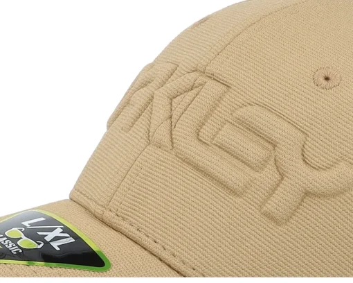 Sport-Oakley 6 Panel Stretch Hat Embossed Coyote Flexfit - Beige