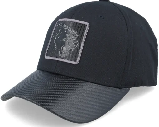 Outlet Iconic Panther Black Metallic Patch Carbon/Black Flexfit -