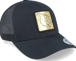 Trucker-Iconic Panther Gold Patch Black Trucker -