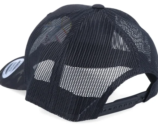 Trucker-Origami Paper Parrot Black Camo Trucker -