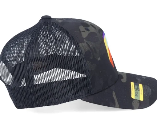 Trucker-Origami Paper Parrot Black Camo Trucker -