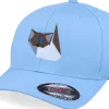 Online Origami Paper Ragdoll Cat Carolina Blue Flexfit -