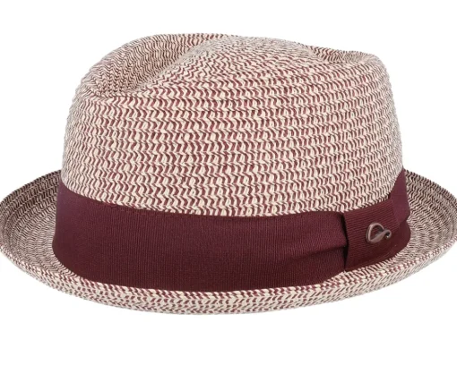 Straw Hat-Göttmann Paperhut Bordeaux Straw Hat -