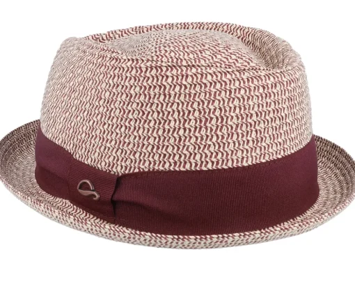 Straw Hat-Göttmann Paperhut Bordeaux Straw Hat -